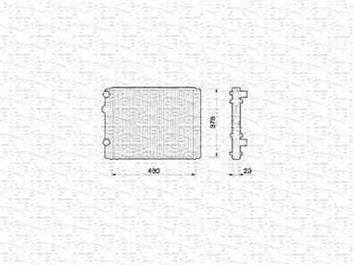 MAGNETI MARELLI 350213778000 -  Радиатор, охлаждение двигателя